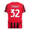 Maglia ufficiale AC Milan Pobega 32 Casa 2024-25 per Uomo